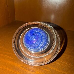 Glass Eye Studio "Rings of Saturn" art glass paperweight